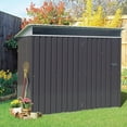 thumbnail image 1 of Outdoor Storage Shed, 6 x 4 FT Outside Metal Garden Shed with Window and Lockable Door, Waterproof Tool Shed for Backyard Patio, Lawn and Garden (Dark Gray), 1 of 15