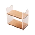 thumbnail image 1 of Acrylic Wood Shelf Simple Bookcase Modern Storage Shelves 1/12 Dollhouse Display, 1 of 9