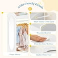 thumbnail image 5 of Curipeer Kids Dress up Storage with Mirror, Wood Armoire Wardrobe Closet, White, 5 of 9