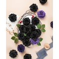 thumbnail image 4 of Rosas artificiales DuHouse, 25 unidades, espuma negra, tallos de 8 cm, 4 of 5