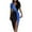 Blue, variant on Bigersell Off the Shoulder Dresses for Women Short Sleeve Women Casual Bodycons V-Neck Patchwork Short Leeve Mini Dress Work Dresses for Female Regular Midi Dresses, Style 19607, Blue L