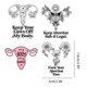 thumbnail image 4 of Etiqueta engomada del útero, 5 piezas Etiqueta engomada del útero Etiqueta de los derechos reproductivos de las mujeres Etiqueta engomada del vinilo Rendimiento finamente sintonizado, 4 of 10