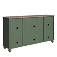 thumbnail image 5 of LIVILAND 63" Vintage Style Wood Kitchen Accent Buffet Sideboard Cabinet - Green, 5 of 8