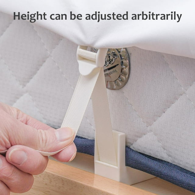 TureClos Adjustable Bed Sheet Holders Sheet Clips Antirunning Function