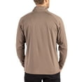 thumbnail image 2 of Men's Cutter & Buck Brown Pittsburgh Steelers Adapt Eco Knit Stretch Recycled Quarter-Zip Pullover, 2 of 2