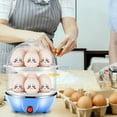 thumbnail image 5 of Egg Cooker 7 Egg Capacity Hard Boiled Egg Cooker Anti-dry Electric Egg Boiler with 40mL Measuring Cup Steam Vegetables, 5 of 8
