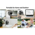 thumbnail image 6 of USB Metal Desk Fan, Bexikou 4 inch Quiet Mini Desktop Cooling Fan with Adjustable Head for Home, Office and Travel-Black, 6 of 9