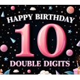 thumbnail image 3 of Colorful Design Birthday Party Banner Balloon Decoration Double Digits Event Banner for Kids Celebration Indoor Decoration Photo Shoot, 3 of 7