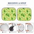 thumbnail image 6 of Gukieu Green Avocado Print Car Windshield Sun Visor, Foldable Anti-UV Car Sun Visor Suitable for Vans, Trucks Car Accessories-Small, 6 of 6