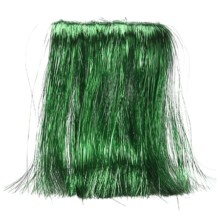 Fly Tying Materials Crystal Flash Line Fly Tying Material Holographic Flash Sparkle Dry Streamer Tube String 10 Pcs & 12 & Dark Green for (Fishing Jig/Streamer Lure Making)
