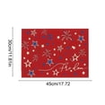 thumbnail image 3 of DefiDgd 18x12inch USA Anniversary Patriotic Placema,Red Blue and White Heat Insulation for 4th Of July Party Dinner Banquet Tabletop Home Decoration Supplies(G), 3 of 6