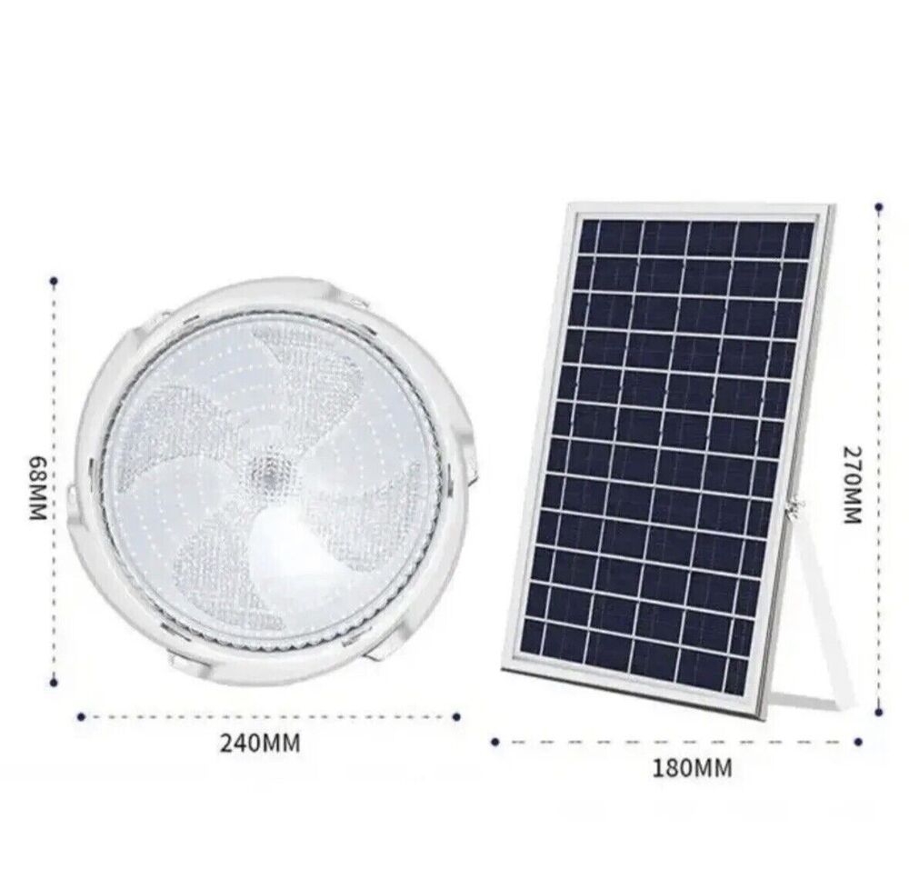 Solar Lamp with Remote Control, Interior and Exterior LED 100W High Power
