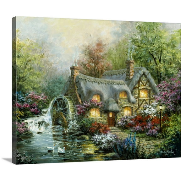 Great BIG Canvas | "Country Retreat" Canvas Wall Art - 20x16