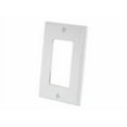 thumbnail image 4 of Leviton 122-80401-NW 1-Gang Decora/GFCI Device Wallplate, Standard Size, Thermoplastic Nylon, Device Mount, White, 4 of 5