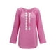 thumbnail image 1 of Blusa de mujer Camisa de color sólido de manga larga Costura de encaje Blusa suelta informal Ropa de otoño, Rosa, L sidaley AP003723-13, 1 of 5