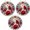 Red-3pcs, variant on 2D Acrylic Cardinal and Rose Round Hanging Ornament with Hanging Rope, 7.87'' Winter Snow Scene Decorative Painting , Light Luxury Home Wall Hanging , Tabletop Ornament (Red-1pcs)