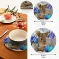 thumbnail image 3 of SKYSONIC 2Pcs Easter Rabbit Flower Egg Pot Holders Trivets, Watercolor Cotton Thread Weave Trivet Heat Resistant Mats Pot Teapot Protection Table Decorative, 3 of 7