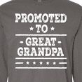 thumbnail image 4 of Inktastic Promoted to Great Grandpa Long Sleeve T-Shirt, 4 of 5
