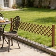 thumbnail image 4 of HuiXinOu Outdoor Wooden Garden Fence Panels - Decorative Yard Trellis for Flower Beds Vegetable Gardens Lawns and Perimeter Barriers, 4 of 6