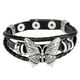 thumbnail image 1 of Pulsera estilo punk con mariposas, brazalete gótico, pulsera punk, 1 of 7