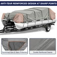 thumbnail image 6 of Seapisode 900D Marine Grade Fade and Tear Resistant Trailerable Pontoon Boat Cover, Heavy-Duty Pontoon Covers, 6 of 6