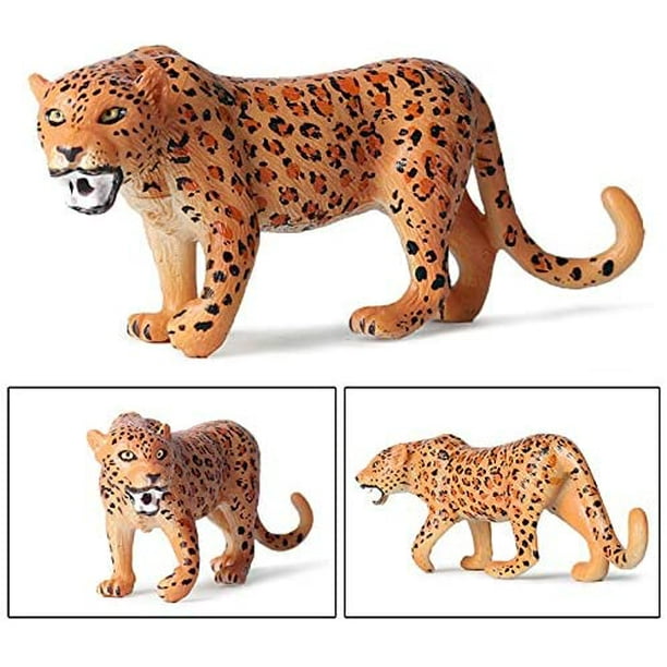 Cheetah Figurine, Realistic Plastic Wild Cheetah Figurine Set for Collection  Science Educational Prop, Cheetah Statue, Forest Style Home Decor  Accessories, Pack of 5 