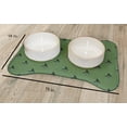 thumbnail image 2 of Simply Daisy Crazy Christmas Bone Shape Pet Feeding Mat for Dogs, 2 of 3