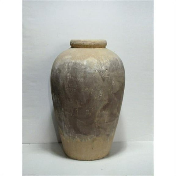 Zentique 4871L A292 Terracotta Jar- 15 x 23 x 15 in.