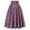 Purple, variant on Xudanell Womens Casual Maxi Skirts for Women High Waist Ruff Boho Skirts Floral Printed Long Full Ankle Length Flowy Skirt (Red,XL)