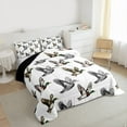 thumbnail image 3 of jejeloiu Rustic Mallard Bedding Comforter Set,Wild Flying Animal Twin Comforter Sets,Gray White Brown Bedding Set For Men Women,Ultra Soft Home Decor Reversible,2-Piece, 3 of 8