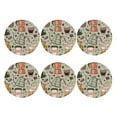 thumbnail image 2 of Balery 6 Pcs Coffee Makers Macaroons Chocolateleather Coasters Set, Drink Table Cup Coasters For Living Room Kitchen Coffee Decor, 2 of 9