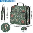 thumbnail image 2 of FORMRS Zipper Binder with Shoulder Strap 2-inch Ring 500 Sheet Capacity File Bag, Christmas Candy Cane, 2 of 5