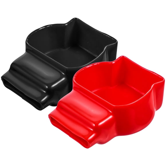 KAKOWELY 2 Pcs Protecteur de Borne de Batterie Cale d'Isolation de Borne de Batterie, 3.35x"X2.56"X1.18 Pouces