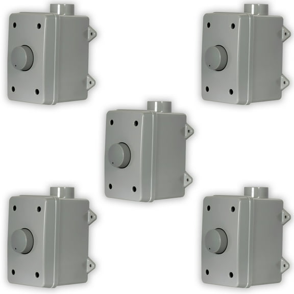 Acoustic Audio AAOVCD-G Outdoor Volume Controls Gray Weatherproof 5 Piece Set