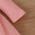 thumbnail image 6 of HCNTES Baby Girl Fall Winter Outfits Long Sleeve Plaid Skirt Romper Dress Headband Socks Set Fashion Clothes(Pink&2,0-3 Months), 6 of 9