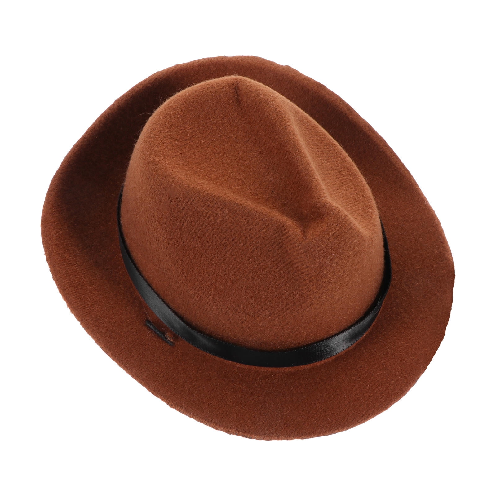 KALLORY Household Pet Hat Cotton Cowboy Style Brown Comfortable Wear Resistant