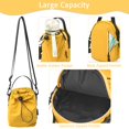 thumbnail image 6 of KXF Small Crossbody Bag for Women Water Bottle Carrier Bag Handbag Drawstring Shoulder Bags Nylon, 6 of 8