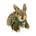thumbnail image 2 of Northlight 8” Sisal Laying Bunny Rabbit Spring Easter Figure - Brown/Green, 2 of 3