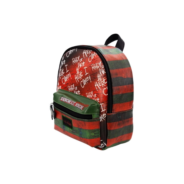 friends tv show mini backpack Bioworld Allover Toss Print Faux Saffiano Leather Bag River style print of the LOUIS VUITTON Christopher mm Color:One Color