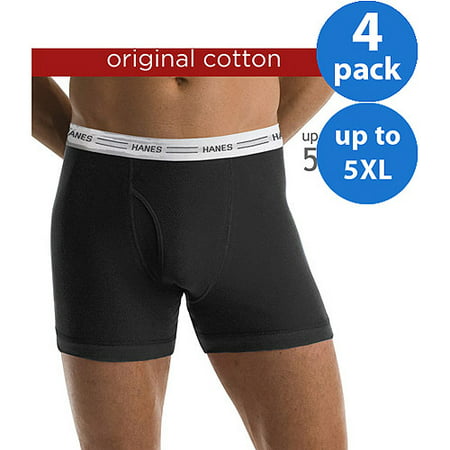 Big Men's 4 Pack Boxer Brief, up to 5XL (Best Boxer Briefs That Don T Ride Up)