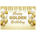 thumbnail image 7 of Golden Glitter Happy Birthday Banner Party Decoration Backdrop for Birthday Parties Photography Props Photo Booth Backgrounds Celebrations, 7 of 7