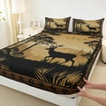 thumbnail image 3 of Castle Fairy Wildlife Deer Full Size Sheets 4-Piece for Female Men Women,Retro Vintage Breathable Bed Sheets,Woodland Animal Lightweight Sheet Sets,Ultra Soft Home Decor, 3 of 7