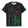thumbnail image 4 of UngA Christmas T Shirts Womens Funny Christmas Shirts Merry and Bright T-Shirts Christmas Tree Shirts Merry Christmas Graphic Tee Tops Dark Green,2XL, 4 of 7