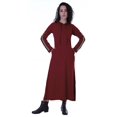 thumbnail image 1 of Moomaya Robe Maxi à Capuche à Manches Longues pour Femmes avec Poches, Décontractée, Longues Robes, 1 of 6