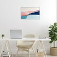 thumbnail image 2 of Stupell Industries Minimalist Landscape Blue and Pink White Framed Giclee Art, design by Petal Prints Design, 2 of 8
