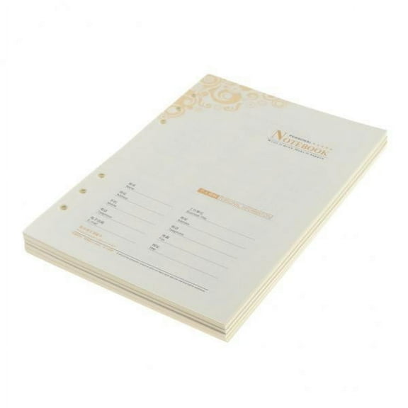 deevoka 4xA5 6- Binder/Planner Refill Paper for , 6 Hole, Lined Craft Paper
