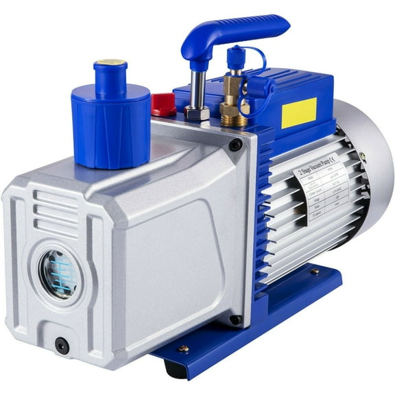 10 CFM Vacuum Pump 1HP Two Stage - HVAC Refrigerant Vacuum Pump for AC, Auto Repair, Evacuation - Rotary Vane, 3x10-1 Pa Ultimate Vacuum