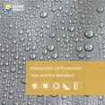 thumbnail image 3 of Tarp GUARD SHIELD, 9 x 12 m, resistente, 10 mil, plata y negro, 3 of 7