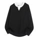 thumbnail image 1 of pstuiky manga larga para hombre, Sudadera deportiva de manga larga con bolsillo y color liso para hombre camisetas de hombre xl, 1 of 4