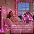 thumbnail image 7 of Decorative Flower String Lights Plug in for Bedroom, Connectable 33ft 100 LED Soft Cherry Blossom Fairy Light for Patio Room Dorm Wedding Party Christmas Tree Hanging Decorations, Pink, 7 of 7